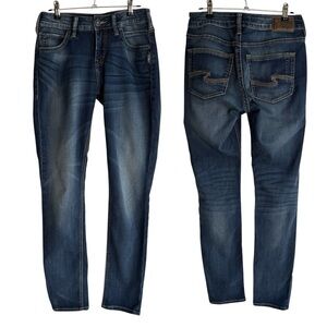 Silver Jeans Suki High Skinny Womens 27/31 Stretch Blue Denim Lightweight Soft